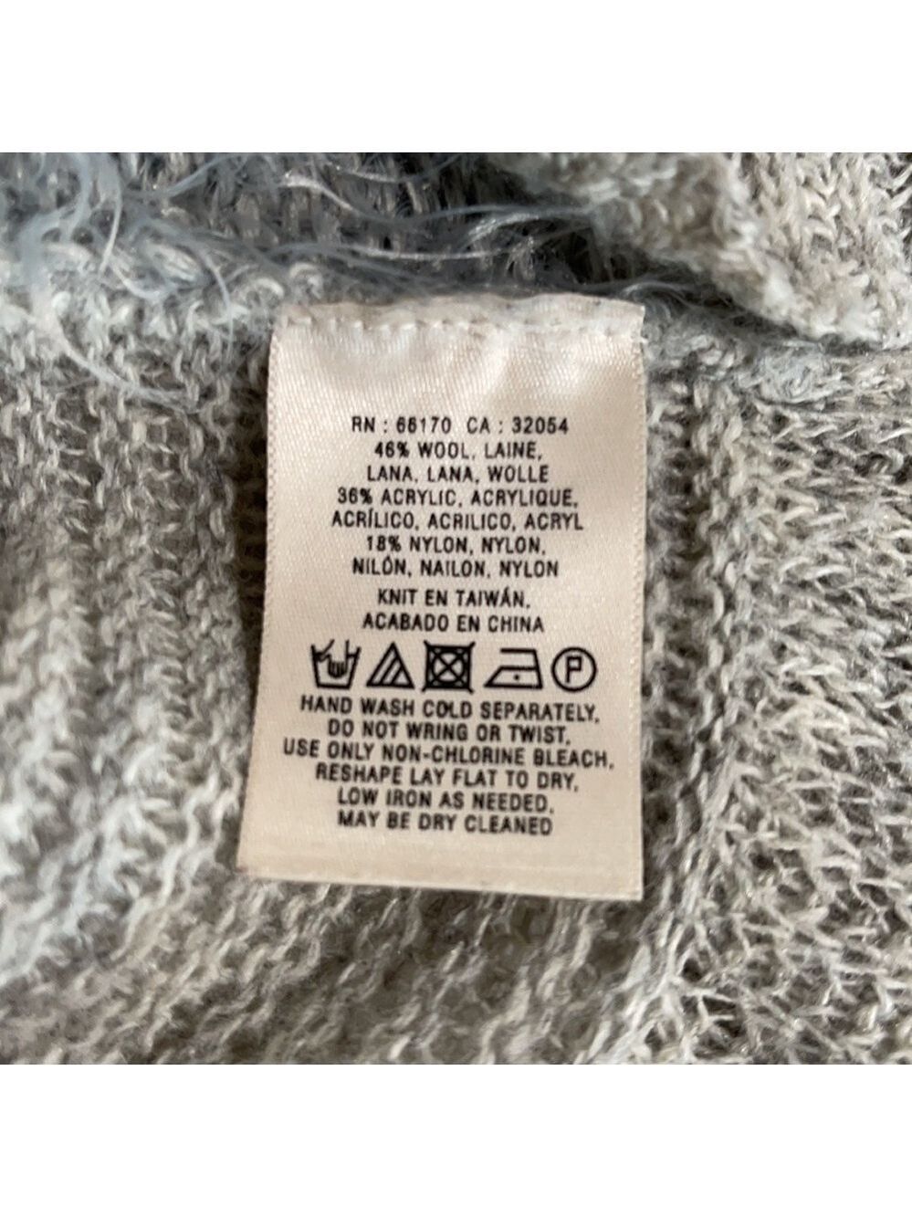 Anthropologie eyelash stripe ruffle hem sweater SZ S - Picture 6 of 6